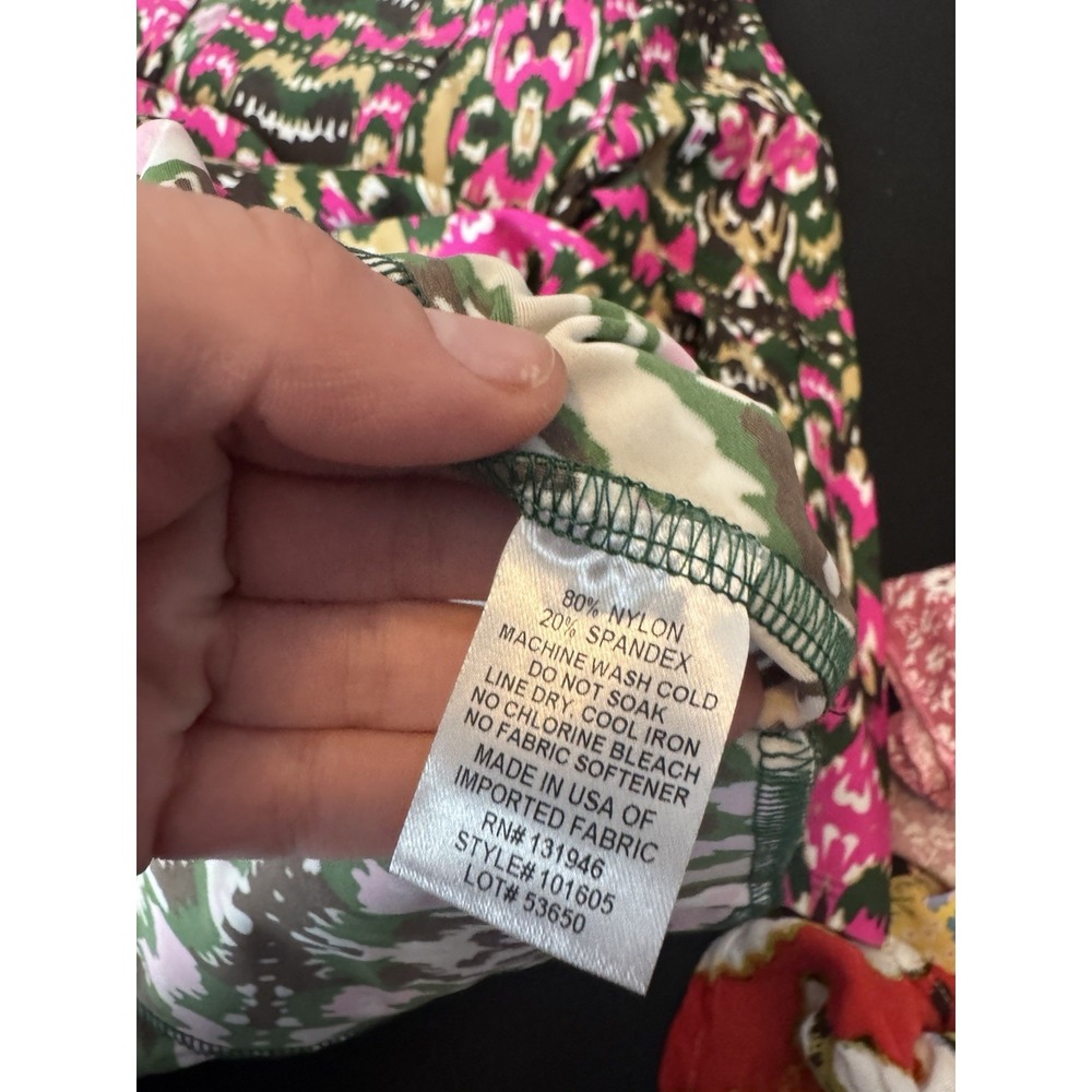 Jude Connally M Pink Dress Geometric Tunic Bell Sleeve Abstract Mod Artsy USA - Picture 7 of 10